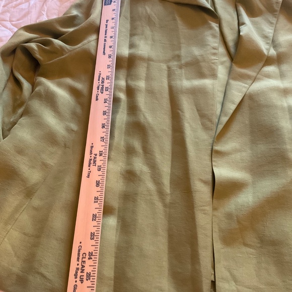 Eileen Fisher Gorgeous Green Silk Blend Open Swing Jacket 2X EUC Retail $314 - Picture 5 of 6